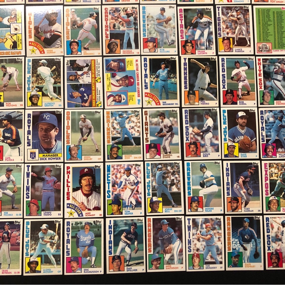 64 - 1984 Topps Baseball cards Mike Schmidt Tom Seaver Eddie Murray Gary Carter